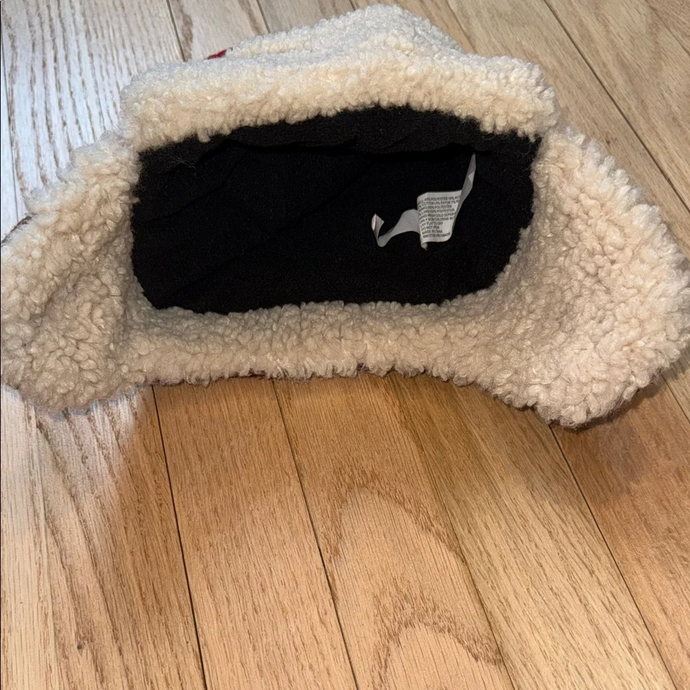 Plaid Red and Black Kids Cozy Winter Hat